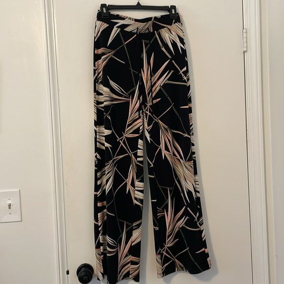 WHBM Wide Leg Palazzo Pants Tropical Print - Picture 4 of 7